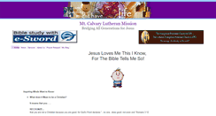 Desktop Screenshot of mtcalvarymission.com