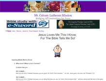 Tablet Screenshot of mtcalvarymission.com